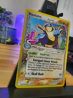Pokemon Blastoise EX Delta Species Crystal Guardians 2/100 Holo Rare - Image 3