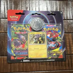 Pokemon Raikou Promo Phantasm Flames & Mega Evolution 2 Booster Packs Coin - Image 1