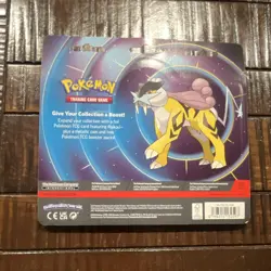 Pokemon Raikou Promo Phantasm Flames & Mega Evolution 2 Booster Packs Coin - Image 2
