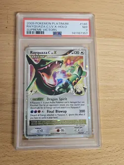 PSA 7 2009 Pokemon Platinum Supreme Victors Rayquaza C Lv.X Holo Foil 146/147 - Image 1