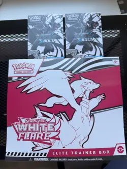 Lot of 3: Pokemon Tcg White Flare ETB and 2x Black Bolt Booster Bundle Sealed - Image 1