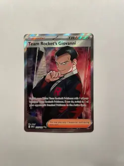 Pokemon TCG Destined Rivals 225/182 Team Rocket’s Giovanni Ultra Rare - NM - Image 1