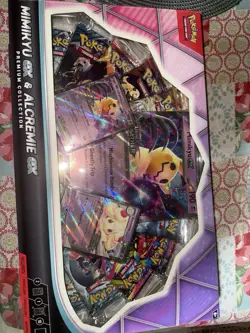 Pokemon Mimikyu ex & Alcremie ex Premium Collection in hand! - Image 1
