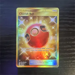 Pokemon Cherish Ball 250/236 Sm-Unified Minds Secret Rare Trainer Full Art Holo - Image 1