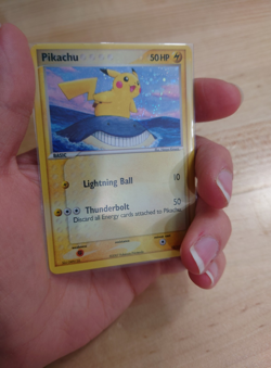 Pokemon Pikachu 012/017 POP Series 5 Holo Bleed - Corrected Back, Holo Swirl LP - Image 1