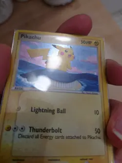 Pokemon Pikachu 012/017 POP Series 5 Holo Bleed - Corrected Back, Holo Swirl LP - Image 4