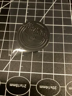 Pokemon Tcg Litten Plastic Promo Flip Coin Orange Shatter Foil-DH - Image 2