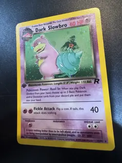 Dark Slowbro 12/82 Pokemon Team Rocket 1st Edition Holo Rare LP/NM - Image 1