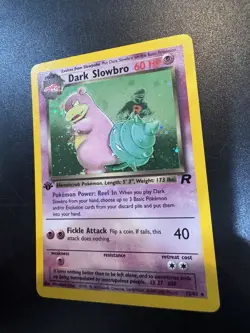 Dark Slowbro 12/82 Pokemon Team Rocket 1st Edition Holo Rare LP/NM - Image 2