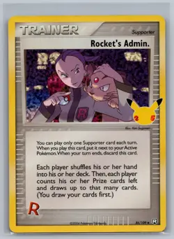 Rocket's Admin. 86/109 Celebrations: Classic Collection Pokemon NM - Image 1