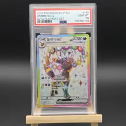 Espeon ex#142 & Umbreon ex#143 PSA 10 Sequential Set Korean Pokemon SV8A Promo - Image 2