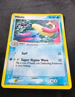 Pokemon Milotic 8/106 EX Emerald Holo Rare 2005 - Image 2