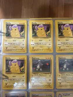 Pokemon Base Set Squirtle Charmander Pikachu Vintage 1999 - Image 3