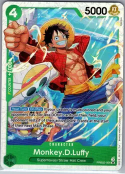Monkey.D.Luffy PRB02-005 SR Premium Booster -The Best- Vol. 2 - One Piece - NM - Image 1