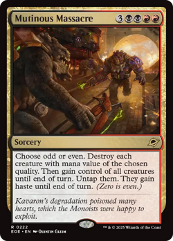 Mutinous Massacre (REGULAR) x1 - MTG Edge of Eternities EOE #222 - Image 1
