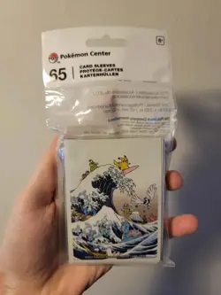 Great Wave Pikachu & Friends TCG 65 Sleeves Pokemon Center Exclusive SEALED! - Image 1