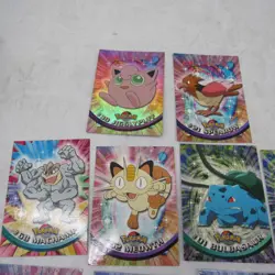 1996 TOPPS 10 Vintage Pokemon Cards including Bulbasaur JigglyPuff GOOD CONDIT - Image 3