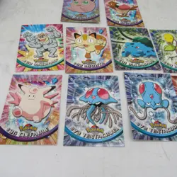 1996 TOPPS 10 Vintage Pokemon Cards including Bulbasaur JigglyPuff GOOD CONDIT - Image 4