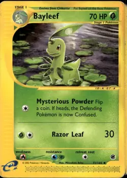 Bayleef 71/165 Uncommon WOTC Expedition Pokemon - Image 1