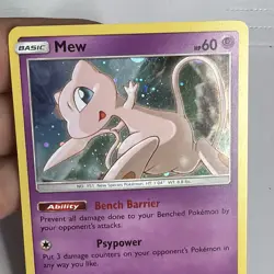 Mew SM215 Sun & Moon 2019 Cosmos Holo Rare Black Star Promo Pokemon TCG NM - Image 2