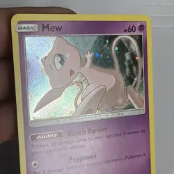 Mew SM215 Sun & Moon 2019 Cosmos Holo Rare Black Star Promo Pokemon TCG NM - Image 3