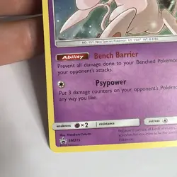 Mew SM215 Sun & Moon 2019 Cosmos Holo Rare Black Star Promo Pokemon TCG NM - Image 4