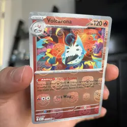 Pokemon Volcarona MASTER BALL PATTERN Reverse Holo Black Bolt 016/086 - Image 2