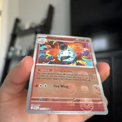 Pokemon Volcarona MASTER BALL PATTERN Reverse Holo Black Bolt 016/086 - Image 3