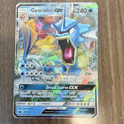 Pokemon Gyarados GX Ultra Rare Holo SM-Crimson Invasion 18/111 240 HP - Image 1
