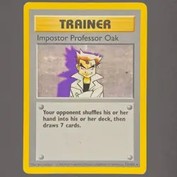Pokemon Impostor Professor Oak 073/102 Base Set (Shadowless) Regular - Image 1