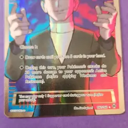Pokemon Giovanni's Scheme 162/162 Breakthrough Ultra Rare Full Art Holo English - Image 2