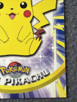 Pikachu #25 Pokemon 1999 Topps TV Animation Edition -Blue Logo- Non-holo RARE NM - Image 5