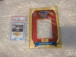 Pokemon 2018 Japanese 1st Place Victory Decoration SM-P PSA 9 w/ Original Shield - Image 1