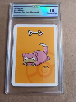 CC&G Graded POKEMON GEM 10 Slowpoke 2019 No. 0 Old Maid (Japanese) - Image 1