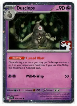 2024 Scarlet & Violet Series - Shrouded Fable PRIZE PACK Dusclops Common #19 - Image 1