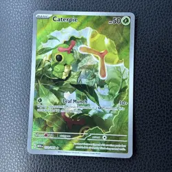 Caterpie 172/165 IR SV: Scarlet & Violet 151 Illustration Rare Pokemon TCG - Image 1