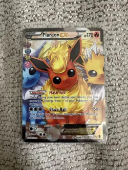 2016 Pokemon XY Generations Radiant Collection Flareon EX Full Art RC28/RC32 NM - Image 1