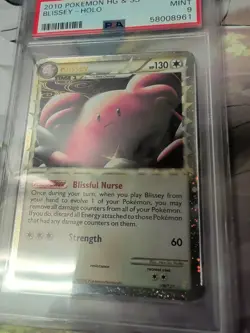 2010 Pokemon HeartGold SoulSilver Blissey Holo PSA 9 Mint 106/123 - Image 3
