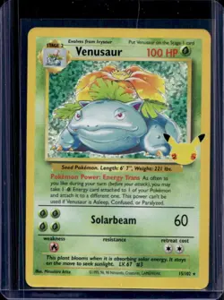 2021 Pokemon SWSH Celebrations Venusaur Classic Collection #15/102 - Image 1