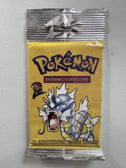 1999-2000 WOTC Pokemon TCG Base Set 2 Booster Pack Sealed Gyarados Art - Image 1