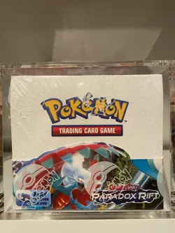 Pokemon Paradox Rift Booster Box Brand New Sealed (See Des) + Acrylic Case 🐸 - Image 1