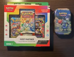 Pokemon TCG Lot of 2 Items - First Partner Series 1 & Ascended Hero Mini Tin New - Image 1