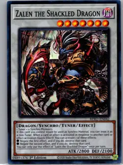 YU-GI-OH Zalen the Shackled Dragon BPRO-EN042 - Image 1