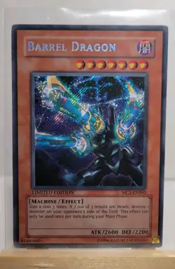 Yugioh! LP Barrel Dragon - MC1-EN002 - Secret Rare - Limited Edition - Image 1