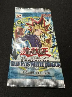 Sealed Vintage Yugioh Legend of Blue Eyes booster pack For Europe English Ed - Image 1
