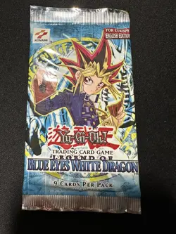 Sealed Vintage Yugioh Legend of Blue Eyes booster pack For Europe English Ed - Image 2