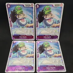 4x Uso-Hachi ST18-001 Pirate Foil PRB02 One Piece Card Game NM English - Image 1