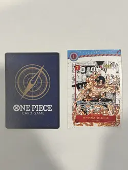 One Piece Manga Portgas D. Ace JUMP mini Promo (non-holo) NOT PUNCHED OUT YET - Image 1