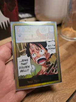 One Piece CCG Gold DON!! OP15 Luffy Golden Bell Adventure On Kamis Island NM - Image 1
