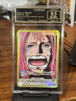 One Piece Jewelry Bonney Leader Alt Art 2025 No.100 Crown Graded 9.5 - Image 1
